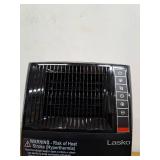 Lasko 1500-Watt 20 in. Black Electric Console Ceramic Space Heater with Tip-Over Switch, Adjustable Louvers, Timer, Remote