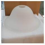 Lamp Glass Shades for Floor Lamp Elegant Cover Light Fixture Shade Light Fixture Replacement(9.5 x 4.2 x 1.63 Inch, White)