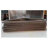 20 Pack - Heavy Duty Velvet Gray Hangers for Coats, Pants & Dress Clothes - Non Slip Clothes Hanger Set - Space Saving Felt Hangers for Clothing