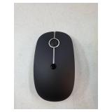 Type C Wireless Mouse, USB C MacBook Wireless Mouse Dual Mode Cordless Mice with USB and Type C Receiver Compatible with PC, Laptop, MacBook and All Type C Devices-Black and Silver - Retail: $14