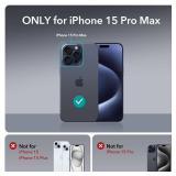 ESR for iPhone 15 Pro Max Case with Stand, 23 ft Military-Grade Drop Protection, Heavy Duty Magnetic Phone Case, Compatible with MagSafe Accessories, Cyber Series, Pink - Retail: $22