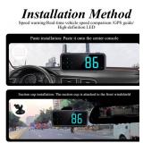 GPS Digital Speedometer for Car MPH, Universal HUD Speed Meter with LED Large Font, Plug Play for Car Truck Motor SUV Golf Cart All Vehicles (Digital Speedometer with Bracket) - Retail: $13