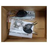 RV Door Lock Replacement, Aluminum Alloy Upgraded Lighter RV Door Latch with Paddle Deadbolt & 4 Keys, 100% Metal Camper Door Locks, RV Entry Door Lock for Travel Trailers Cargo Hauler, White. 2 Pack.