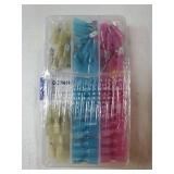 100pcs Heat Shrink Spade Connectors, AWG 22-10 Quick Disconnect Wire Connectors-Female and Male Spade terminals for Watercraft, Electronics, Automotive Crimp Connectors - Retail: $15