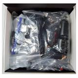 3 Channel 5G WiFi Dash Cam, 4K+1080P+1080P Dash Cam Front and Rear Inside with 64GB Card, IPS Screen, G-Sensor, Loop Recording, Parking Monitor, 170° Wide Angle, IR Night Vision, WDR, Silver - Retail