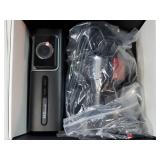 3 Channel 5G WiFi Dash Cam, 4K+1080P+1080P Dash Cam Front and Rear Inside with 64GB Card, IPS Screen, G-Sensor, Loop Recording, Parking Monitor, 170° Wide Angle, IR Night Vision, WDR, Silver - Retail