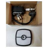 A411000131 A411000130 Ignition Coil Module for Echo SRM225 TC-210 EB212 GT-225 ES-210 GT-200 HC-150 HC-160 HC-180 HC-200 PB-200 PPF-210 SHC-210 SRM-210 ZF-IG-A00273 with Fuel Air Filter - Retail: $18