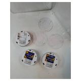 3 Packs Smoke and Carbon Monoxide Detector Powered by Battery, Portable Smoke Detector Carbon Monoxide Detector Combo with Large LCD Display, Fire Alarm Smoke Detector for Home, Kitchen - Retail: $59