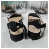 Nude White Black Women Sandals Gold Silver Comfortable Strappy Open Toe Sandals for Women Dressy Summer 1 Inch Low Block Clear Pink Taupe Heel Flat Adjustable Ankle Strap Wide Available Shoes - Retail