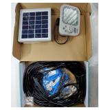 Solar Automatic Drip Irrigation System Houseplant Auto Self Watering Device Waterer for 15 Potted Plants Outdoor Indoor Garden Balcony Vacation While Away - Retail: $32