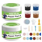 Surface Repair Kit for Tubs, Tiles, Countertops - Fixes Chips, Cracks, Scratches, Holes (Fiberglass, Porcelain, Stone, Acrylic) - Retail: $15
