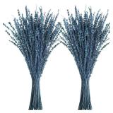 Dried Lavender Flowers, 16 Preserved Dried Lavender Bundles Blue Flowers Stems Bouquet for Shower Weeding Home Fragrance Vase Crafts Decor, 100g(3.52oz) - Retail: $15"