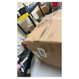 Kinston Swivel Curved Back Upholstered Counter Height Barstool Light Gray - Thresholdâ¢: Kitchen Seating, Rubberwood Legs