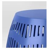 Modern Blue Metal Accent Table