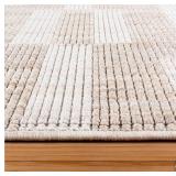 Large Textured Ivory Area Rug - Retail: $299