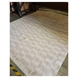 Large Textured Ivory Area Rug - Retail: $299