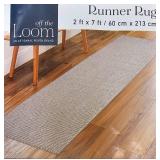 Off the Loom Runner Rug 2x7 ft