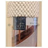 Off the Loom Runner Rug 2x7 ft