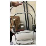 Modern Metal Acrylic Dorm Folding Chair Chrome - Room Essentialsâ¢ - Retail: $50