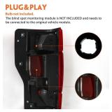 FIONE Tail Light Assembly Compatible with Ford F250 2020 2021 2022 Super Duty Rear Lamp Taillight Blind Spot Can Be Connected Right Passenger Side RH - Retail: $90
