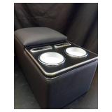 Universal Bench Seat Center Console, Center Console Organizer with Cup Holders, Designed for Durability and Style (Regular, Black) - Retail: $88
