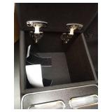 Universal Bench Seat Center Console, Center Console Organizer with Cup Holders, Designed for Durability and Style (Regular, Black) - Retail: $88