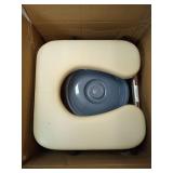 Loyoda Drop Arm Bedside Commode, Commode with Padded Seat and Backrest, 500lbs Capacity, 5.81QT Removable Bucket, Adjustable Height Portable Toilet for Adults, Beige - Retail: $110