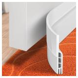 Holikme Door Draft Stopper Under Door Draft Blocker Insulator Doors Sweep Weather Stripping Noise Stopper Sheets, Rolls & Strips Strong Adhesive, White - Retail: $12