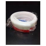 Holikme Door Draft Stopper Under Door Draft Blocker Insulator Doors Sweep Weather Stripping Noise Stopper Sheets, Rolls & Strips Strong Adhesive, White - Retail: $12