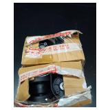 Kisangel Suitcase Wheels Replacement Set Universal Heavy Duty Trolley Casters with Silent Dual-Row Design Easy Installation for Luggage Repair 4.33 Inch Diameter - Retail: $44