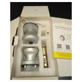 Fingerprint Door Lock - Smart Door Knob with Passcode Keypad, Finger Print Biometric Door Knobs & App Control, Keyless Smart Door Lock for Apartment Bedroom Hotel Office (Silvery) - Retail: $60