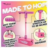 Flybar My First Foam Pogo Jumper for Kids Fun and Safe Pogo Stick for Toddlers, Durable Foam and Bungee Jumper for Ages 3 and up, Supports up to 250lbs (Pink) - Retail: $29