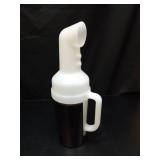 Roykaw Golf Cart Sand Bottle Sand Pot with Holder Universal Divot Filler Sand Bottle Compatible with EZGO, Club Car and Yamaha Models, Large Volume & No Drilling Required, Included Mounting Components