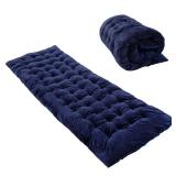 REDCAMP Extra Thick Folding Sleeping Cot Pads, Comfortable Soft Velvet Cotton Camping Cot Mattress Pad for Hiking, Backpacking, Blue 75\"x28\" - Retail: $38