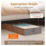 Lifewit Under Bed Storage Containers, 5.9 Inches Tall Underbed Storage, Foldable Clothes Storage Bags Organizer Bin with Lids, Ultra Thick Fabric for Blankets, Pillows, Sweaters, Extra Large, 3 Pack -