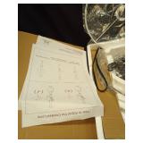 Boncoo Arc Floor Lamp, Dimmable Floor Lamp for Living Room, Standing Lamp with Adjustable Drum Shade, Tall Pole Lamp for Bedroom Study Room Office, 9W 3000K LED Bulb Included - Retail: $65