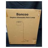 Boncoo Arc Floor Lamp, Dimmable Floor Lamp for Living Room, Standing Lamp with Adjustable Drum Shade, Tall Pole Lamp for Bedroom Study Room Office, 9W 3000K LED Bulb Included - Retail: $65