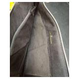 Floral Pattern Leather Clutch with Gold Zipper - Retail: $45