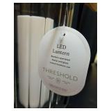 Threshold LED Glass Lantern with Timer - Retail: $15