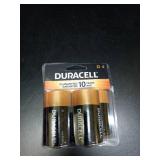 Duracell D4 Alkaline Batteries - 4 Pack - Retail: $13