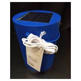 Mesh Solar and Rechargeable USB LED Outdoor Lantern Blue - Room Essentialsâ¢ - Retail: $15