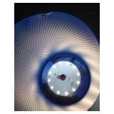 Mesh Solar and Rechargeable USB LED Outdoor Lantern Blue - Room Essentialsâ¢ - Retail: $15