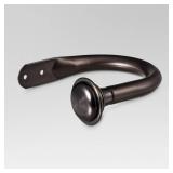 Curtain Holdback Oil Rubbed Bronze - Thresholdâ¢: Steel Wall Hooks, Drapery Tiebacks, 2 Pieces, 6.7\" Height - Retail: $22