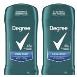 Degree Men Original Antiperspirant Deodorant Cool Rush Twin Pack 48-Hour Sweat & Odor Protection Antiperspirant For Men 2.7 oz - Retail: $12