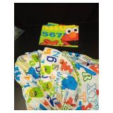 Emenpy 100% Cotton Crib Bedding Set for Baby Boys Girls,2 Pcs Baby Bed Linen Include Duvet Cover,Fitted Sheet,Pillowcase,Nursery Decoration,No Filler(Navy) - Retail: $37