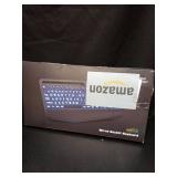 SABLUTE Large Print Backlit Keyboard, Wired USB Computer Keyboards with 7-Colors Backlight, Wrist Rest, Phone Holder, Oversized Letter Keys Easy to See and Type for Laptop, PC, Windows, Black - Retail