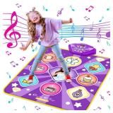 Dance Mat Toys for Kids, Purple Princess Electronic Dance Pad Game with 5 Gaming Modes, Dance Toys with LED Lights, Built-in Music, Ideas Christmas Birthday Gifts for 5+ Year Old Toddler Girls - Retai