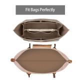 ZTUJO Purse Organizer Insert for le pliage, Compatible with Longchamp Le Pliage Top Handle S/M,Shoulder Bag S/L (Beige, Medium For Shoulder Bag S) - Retail: $18