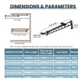 Adjustable Pull Out Closet Rod,Closet Pull Out Hanger Rod,Retractable Pant Rack for Closet Suitable for Various Types Of Home Wardrobes,Office Wardrobes,Closets,Etc (2 PICE) (Black, 12\" to 20\") - Re