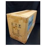 Eidonta 8 Pack Clear Glass Shade Covers Replacements, 5.5in Height, 3.5in Diameter, 1.65in Fitter, Clear Cylinder Glass Lamp Shade Replacement Globe for Chandelier Pendant Wall Sconces - Retail: $66